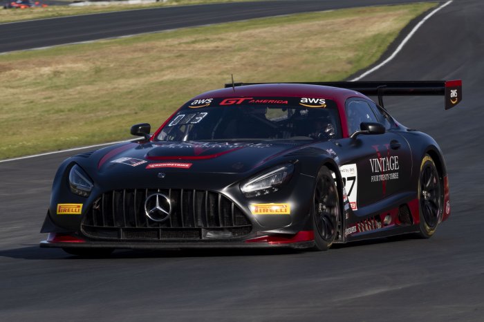 Jason Daskalos, Aaron Farhadi, and Isaac Sherman Clinch the Wins in GT America Powered by AWS Race 1