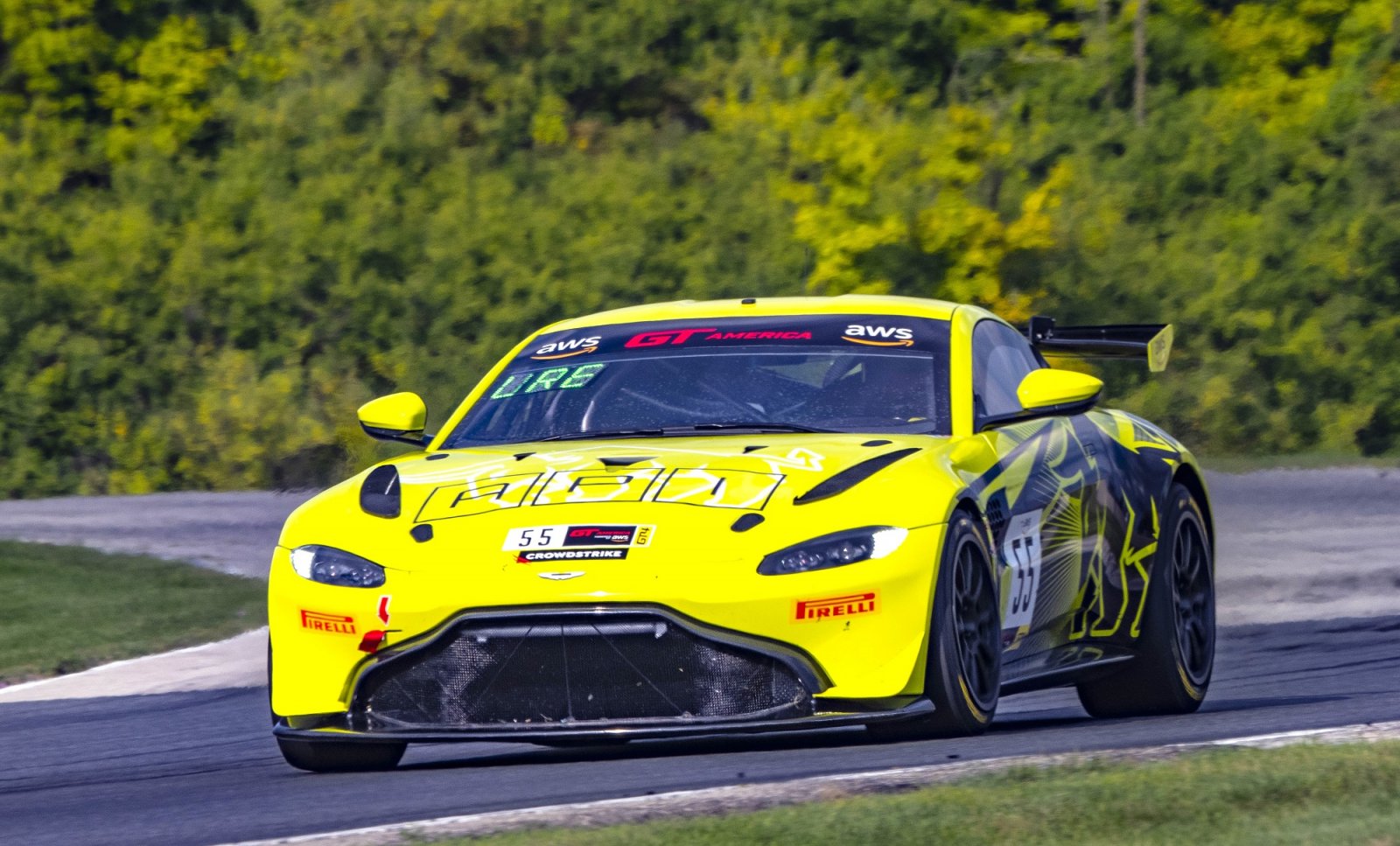 GT America Powered by AWS Prepares For Road America in Practice 1
