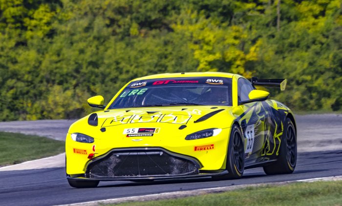 GT America Powered by AWS Prepares For Road America in Practice 1