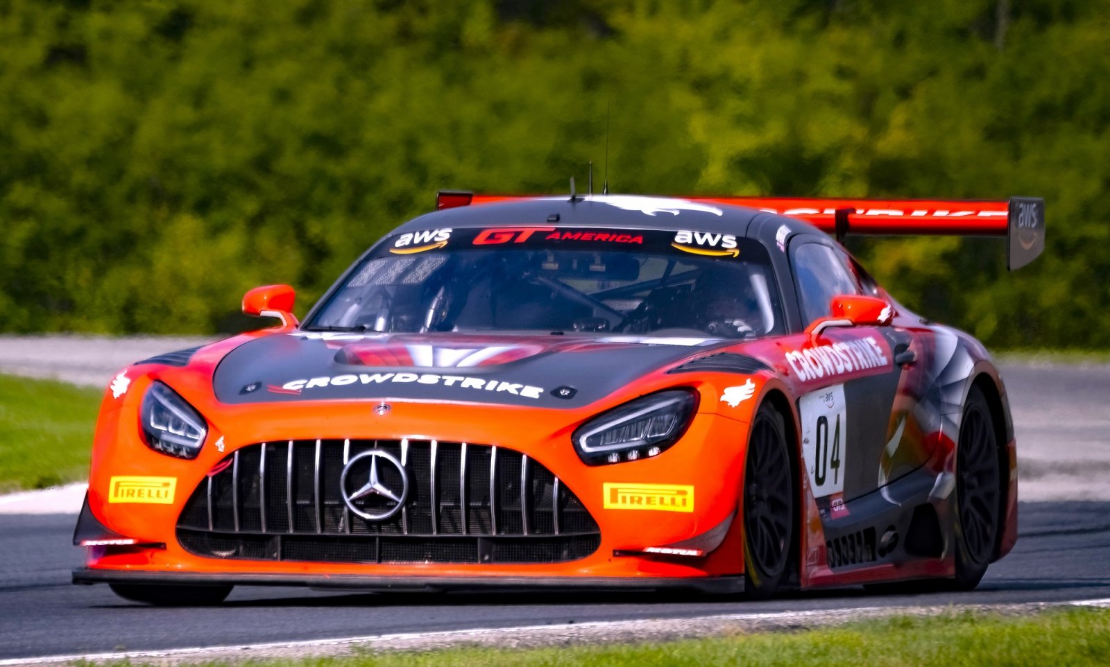 GT America Powered by AWS Clocks in Quick Times At Road America in Practice 2