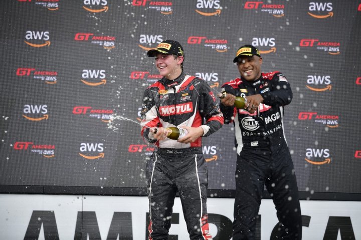 Podium for Seth Lucas, Hattori Motorsports, and Motul USA at Road America