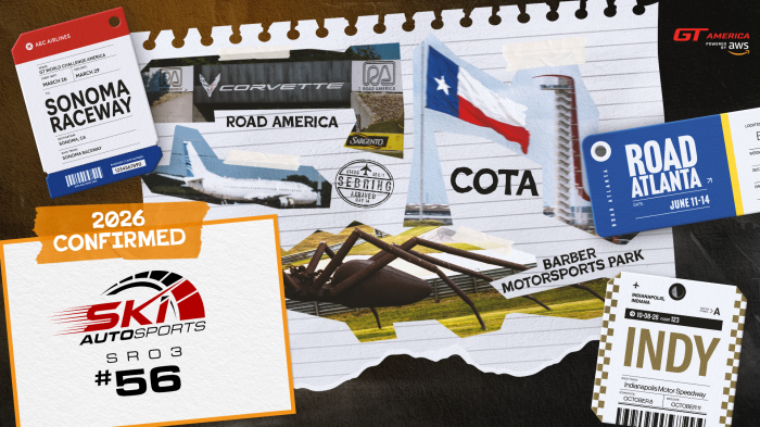 SKI Autosports Confirms Full-Season Return to SRO GT America in 2026 with Gidley