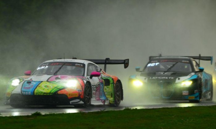 GMG Racing Shines in The Rain Saturday in SRO America Competition at Road America