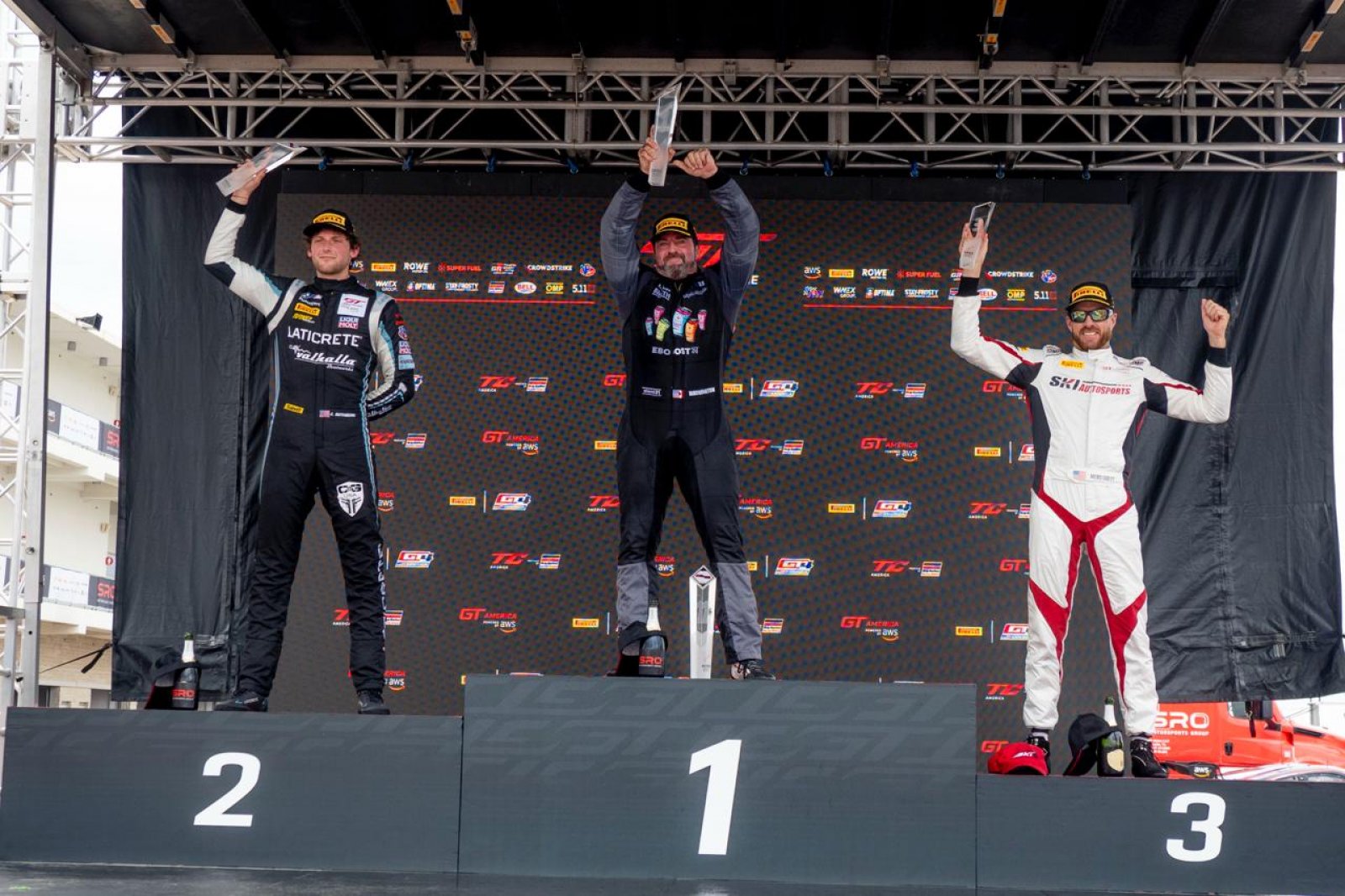 GMG Racing, Washington, Winners in Race 1, JTR Motorsports Engineering and McIntosh Victorious in GT4