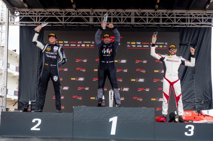 GMG Racing, Washington, Winners in Race 1, JTR Motorsports Engineering and McIntosh Victorious in GT4