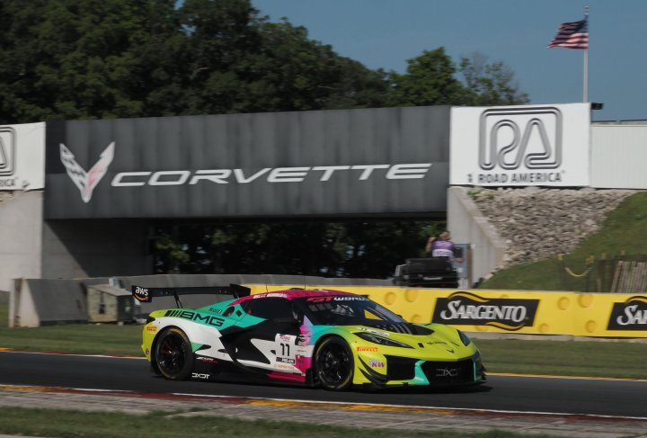 Blake McDonald Quickest in GT America Powered by AWS Practice 1 at Road America