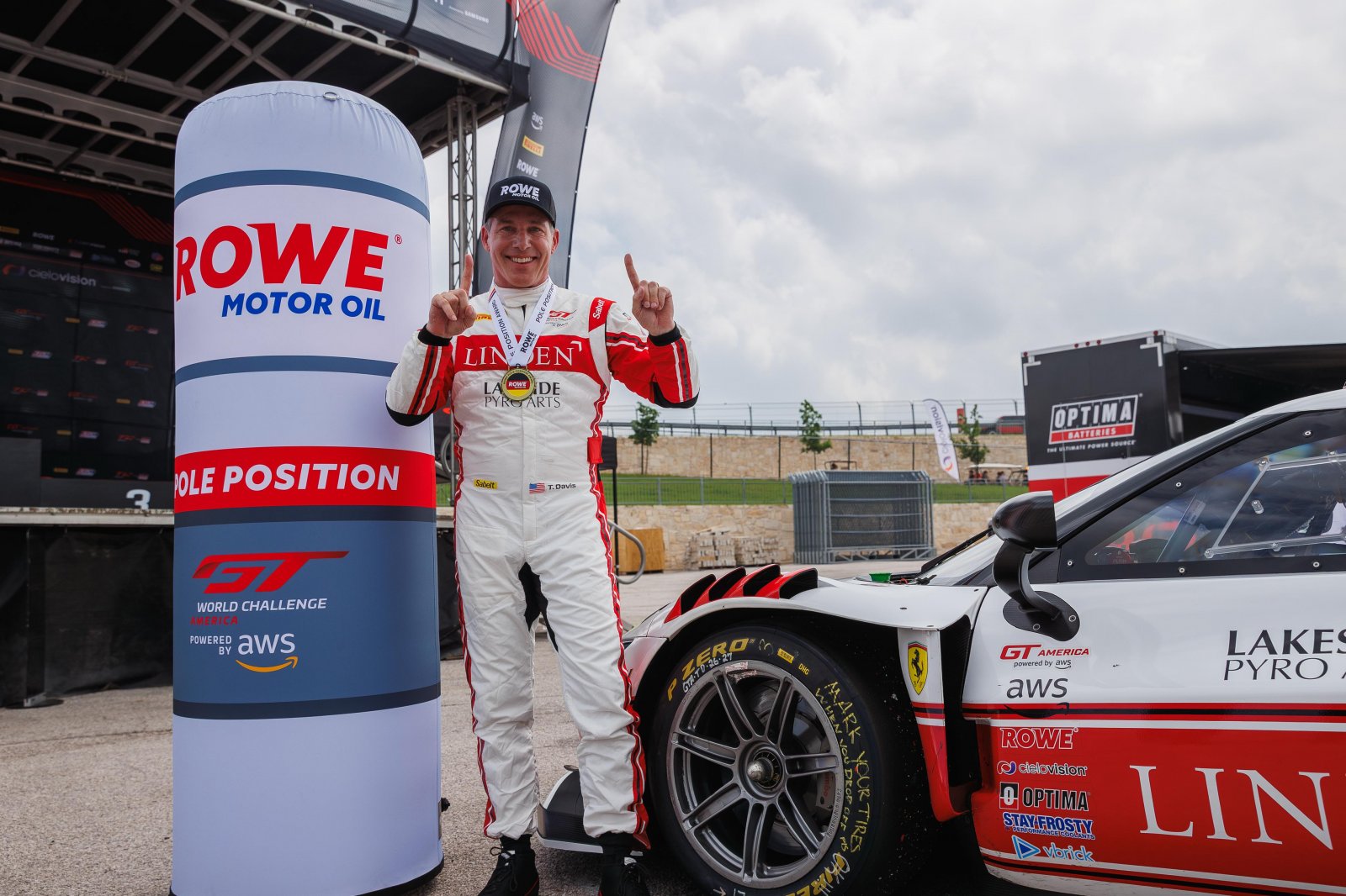 Davis Delivers Late Qualifying Charge to Claim GT America Pole at COTA