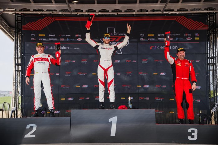 Gidley Completes Last Lap Pass for the Race 1 Win at COTA