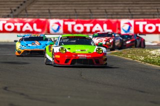 #45 Porsche 911 GT3-R of Charlie Luck, Wright Motorsports, GT America Powered by AWS, SRO3-M, SRO America, Sonoma Raceway, Sonoma, CA, March 2021. | Fabian Lagunas 2021