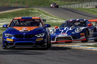 #119 BMW M4 GT4 of Sean Quinlan, Stephen Cameron Racing, GT America Powered by AWS, GT4, SRO America, Sonoma Raceway, Sonoma, CA, March 2021. | Brian Cleary/BCPix.com/SRO