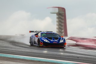 #14 Lamborghini Huracan GT3 of James Sofronas, GMG Racing, GT America Powered by AWS, SRO3, Circuit of the Americas, Austin, TX, April May, 2021. | Fabian Lagunas/SRO