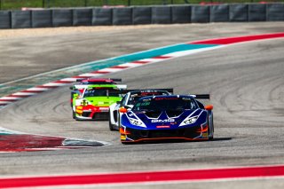#14 Lamborghini Huracan GT3 of James Sofronas, GMG Racing, GT America Powered by AWS, SRO3, Circuit of the Americas, Austin, TX, April May, 2021. | Fabian Lagunas/SRO