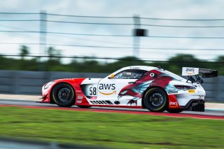 #58 Mercedes-AMG GT3 of CJ Moses, DXDT Racing, GT America Powered by AWS, SRO3, SRO America, Circuit of the Americas, Austin, TX, April May 2021. | Fabian Lagunas/SRO