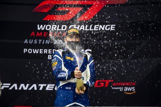 #14 Lamborghini Huracan GT3 of James Sofronas, GMG Racing, GT America Powered by AWS, SRO3, Circuit of the Americas, Austin, TX, April May, 2021. | SRO Motorsports Group