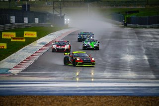 #120 Porsche 718 Cayman GT4 CSMR of Adam Adelson, Premier Racing, GT America powered by AWS, GT4, SRO, Circuit of the Ameericas, Austin, TX, April May, 2021. | SRO Motorsports Group