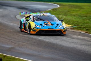 #88 Lamborghini Huracan GT3 of Jason Harward, Zelus Motorsports, GT America Powered by AWS, SRO3, Virginia International Raceway, Alton, VA, June 2021. | Fabian Lagunas/SRO
