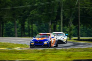 #119 BMW M4 GT4 of Sean Quinlan, Stephen Cameron Racing, GT America Powered by AWS, GT4, SRO America, Virginia International Raceway, Alton, VA, June 2021. | Fabian Lagunas/SRO
