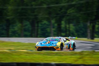 #88 Lamborghini Huracan GT3 of Jason Harward, Zelus Motorsports, GT America Powered by AWS, SRO3, Virginia International Raceway, Alton, VA, June 2021. | Fabian Lagunas/SRO