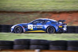 #25 Aston Martin Vantage AMR GT4 of Gray Newell, Heart of Racing, GT America Powered by AWS, GT4, SRO America, Virginia International Raceway, Alton, VA, June 2021.
 | Brian Cleary/SRO