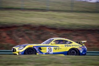 #39 Mercedes-AMG GT4 of Chris Cagnazzi, RENNtech Motorsports, GT America Powered by AWS, GT4, Virginia International Raceway, Alton, VA, June 2021. | Brian Cleary/SRO
