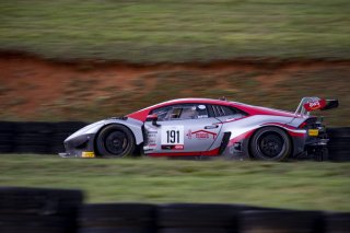 #191 Lamborghini Huracan GT3 of Jeff Burton, Rearden Racing, GT America Powered by AWS, SRO3-M, Virginia International Raceway, Alton, VA, June 2021. | Brian Cleary/SRO