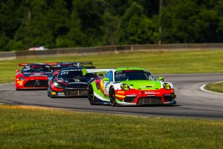 #45 Porsche 911 GT3-R of Charlie Luck, Wright Motorsports, GT America Powered by AWS, SRO3-M, SRO America, Virginia International Raceway, Alton, VA, June 2021. | Fabian Lagunas/SRO