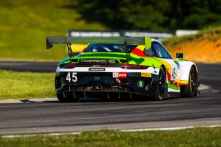 #45 Porsche 911 GT3-R of Charlie Luck, Wright Motorsports, GT America Powered by AWS, SRO3-M, SRO America, Virginia International Raceway, Alton, VA, June 2021. | Fabian Lagunas/SRO