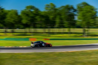 #619 Porsche 718 Cayman GT4 CS MR of Alain Stad, Stephen Cameron Racing, GT America Powered by AWS, GT4, Virginia International Raceway, Alton, VA, June 2021. | Fabian Lagunas/SRO