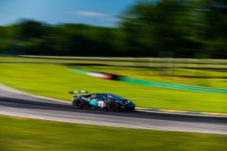 #88 Lamborghini Huracan GT3 of Jason Harward, Zelus Motorsports, GT America Powered by AWS, SRO3, Virginia International Raceway, Alton, VA, June 2021. | Fabian Lagunas/SRO