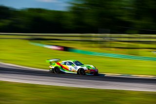 #45 Porsche 911 GT3-R of Charlie Luck, Wright Motorsports, GT America Powered by AWS, SRO3-M, SRO America, Virginia International Raceway, Alton, VA, June 2021. | Fabian Lagunas/SRO