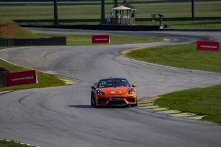 #619 Porsche 718 Cayman GT4 CS MR of Alain Stad, Stephen Cameron Racing, GT America Powered by AWS, GT4, Virginia International Raceway, Alton, VA, June 2021. | Brian Cleary/SRO