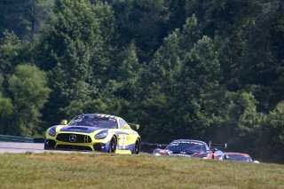 #39 Mercedes-AMG GT4 of Chris Cagnazzi, RENNtech Motorsports, GT America Powered by AWS, GT4, Virginia International Raceway, Alton, VA, June 2021. | Brian Cleary/SRO