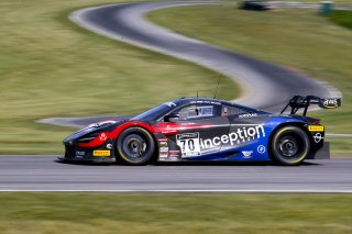 #70 McLaren 720S GT3 of Brendan Iribe, inception racing, GT America Powered by AWS, SRO3, SRO America, Virginia International Raceway, Alton, VA, June 2021. | Brian Cleary/SRO  