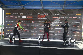 Podium, Virginia International Raceway, Alton, VA, June 2021. | Brian Cleary/SRO