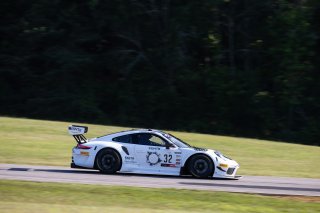 #32 Porsche 911 GT3R (991.2) of Kyle Washington, GMG Racing, GT America Powered by AWS, SRO3, SRO America, Virginia International Raceway, Alton, VA, June 2021. | Regis Lefebure/SRO                                          