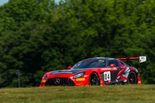 #04 Mercedes-AMG GT3 of George Kurtz, DXDT Racing, GT America Powered by AWS, SRO3, SRO America, Virginia International Raceway, Alton, VA, June 2021. | Fabian Lagunas/SRO