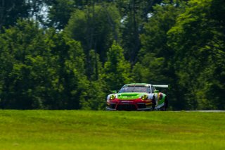 #45 Porsche 911 GT3-R of Charlie Luck, Wright Motorsports, GT America Powered by AWS, SRO3-M, SRO America, Virginia International Raceway, Alton, VA, June 2021. | Fabian Lagunas/SRO
