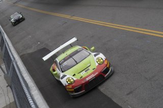 #45 Porsche 911 GT3-R of Charlie Luck, Wright Motorsports, GT America Powered by AWS, SRO3-M, SRO America, Music City Grand Prix, Nashville, TN, Aug 2021. | SRO Motorsports Group