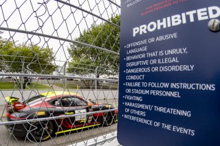 #120 Porsche 718 Cayman GT4 CS MR of Adam Adelson, Premier Racing, GT America Powered by AWS, GT4, SRO America, GT America, Nashville, TN, Aug 2021. | SRO Motorsports Group