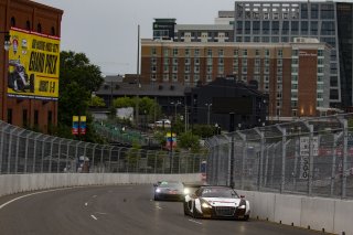 #27 Audi R8 LMS GT3 of Jason Daskalos, Daskaslos Motorsports, GT America Powered by AWS, SRO3, SRO America, Music City Grand Prix, Nashville, TN, Aug 2021. | Brian Cleary/SRO
