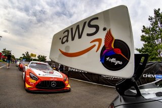 #58 Mercedes-AMG GT3 of CJ Moses, DXDT Racing, GT America Powered by AWS, SRO3, SRO America, Music City Grand Prix, Nashville, TN, Aug 2021. | Brian Cleary/SRO