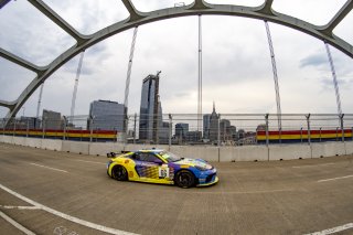 #66 Porsche 718 Cayman GT4 CLUBSPORT MR of Derek DeBoer, TRG, GT America Powered by AWS, GT4, SRO America, GT America, Nashville, TN, Aug 2021.
 | Brian Cleary/SRO