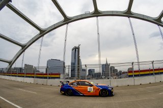 #119 BMW M4 GT4 of Sean Quinlan, Stephen Cameron Racing, GT America Powered by AWS, GT4, SRO America, GT America, Nashville, TN, Aug 2021. | Brian Cleary/SRO