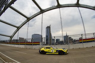 #39 Mercedes-AMG GT4 of Chris Cagnazzi, RENNtech Motorsports, GT America Powered by AWS, GT4, SRO America, Music City Grand Prix, Nashville, TN, Aug 2021. | Brian Cleary/SRO