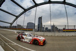 #58 Mercedes-AMG GT3 of CJ Moses, DXDT Racing, GT America Powered by AWS, SRO3, SRO America, Music City Grand Prix, Nashville, TN, Aug 2021. | Brian Cleary/SRO