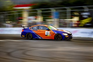 #119 BMW M4 GT4 of Sean Quinlan, Stephen Cameron Racing, GT America Powered by AWS, GT4, SRO America, GT America, Nashville, TN, Aug 2021. | Brian Cleary/SRO