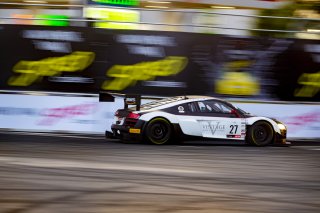 #27 Audi R8 LMS GT3 of Jason Daskalos, Daskaslos Motorsports, GT America Powered by AWS, SRO3, SRO America, Music City Grand Prix, Nashville, TN, Aug 2021. | Brian Cleary/SRO
