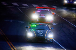 #25 Aston Martin Vantage AMR GT4 of Gray Newell, Heart of Racing, GT America Powered by AWS, GT4, SRO America, GT America, Nashville, TN, Aug 2021.
 | Brian Cleary/SRO