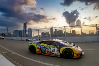 #88 Lamborghini Huracan GT3 of Jason Harward, Zelus Motorsports, GT America Powered by AWS, SRO3, Music City Grand Prix, Nashville, TN, Aug 2021. | Brian Cleary/SRO