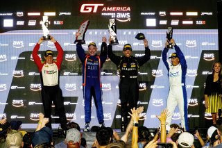 Podium, SRO America, Music City Grand Prix, Nashville, TN, Aug 2021. | Brian Cleary/SRO